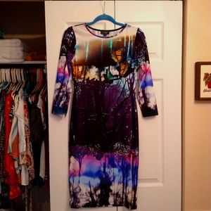 TOPSHOP Dress, size 6, multi color